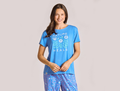 Life is Good Women's Lightweight Sleep Tee - Nature Heals Floral