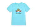 Life is Good Kids' Crusher Tee - Floating Rocket