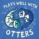 Life is Good Kids' Crusher Tee - Tie Dye Plays Well With Otters