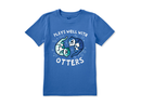 Life is Good Kids' Crusher Tee - Tie Dye Plays Well With Otters