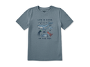 Life is Good Kids' Crusher Tee - In the Sea Sealife