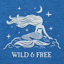 Life is Good Kids' Sun Crusher Tee - Wild & Free Lil Mermaid