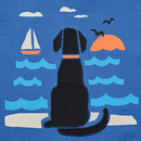 Life is Good Toddler Crusher Tee - Waterfront Pup