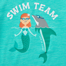 Life is Good Toddler Long Sleeve Sun Crusher Tee - Swim Team Mermaid & Dolphin