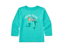 Life is Good Toddler Long Sleeve Sun Crusher Tee - Swim Team Mermaid & Dolphin