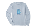 Life is Good Women's Long Sleeve Crusher Tee - Winter Snowflake Mug