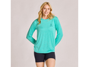 Life is Good Women's Long Sleeve Sun Crusher Tee - Clean Stacked Branding