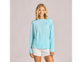 Life is Good Women's Long Sleeve Sun Crusher Tee - Clean Stacked Branding