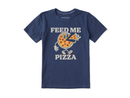 Life is Good Kids' Crusher Tee - Feed Me Pizza