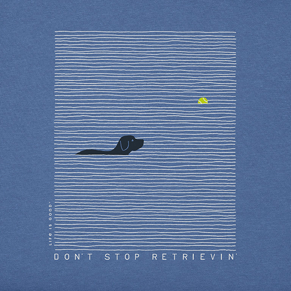 Life is Good Men's Crusher Tee - Black Lab Retrievin'