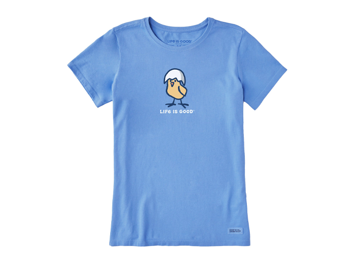 Life is Good Women's Crusher Tee - Eggshell Chick