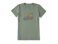 Life is Good Women's Crusher Tee - Pumpkin Truck