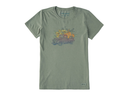 Life is Good Women's Crusher Tee - Pumpkin Truck
