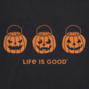 Life is Good Women's Crusher Vee - Jack O' Lantern Trio