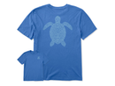 Life is Good Men's Crusher Tee - Patterned Turtle