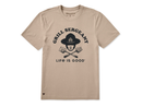 Life is Good Men's Crusher Tee - Grill Sergeant Grillin