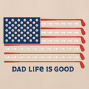 Life is Good Men's Crusher Tee - Dad Life is Good Golf Flag