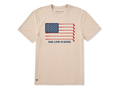 Life is Good Men's Crusher Tee - Dad Life is Good Golf Flag