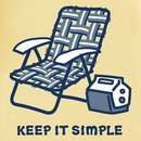 Life is Good Men's Crusher Tee - Keep It Simple Chair & Cooler