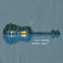 Life is Good Men's Crusher Tee - Guitarscape Play More Reflections