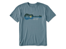Life is Good Men's Crusher Tee - Guitarscape Play More Reflections