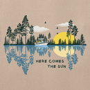 Life is Good Men's Crusher Tee - Here Comes the Sun Reflections