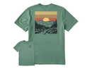 Life is Good Men's Crusher Tee - Hiker Sunset