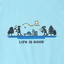 Life is Good Men's Crusher Lite Tee - Pickleball Vista
