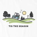 Life is Good Men's Crusher Lite Tee - Tis the Season Golf Cart Vista