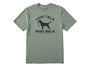Life is Good Men's Crusher Lite Tee - Less Talk More Walk Leash