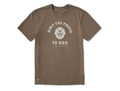 Life is Good Men's Crusher Lite Tee - Ain't Too Proud to Beg Retriever