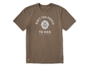 Life is Good Men's Crusher Lite Tee - Ain't Too Proud to Beg Retriever