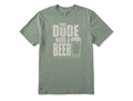 Life is Good Men's Crusher Lite Tee - This Dude Needs a Beer Pint
