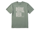 Life is Good Men's Crusher Lite Tee - This Dude Needs a Beer Pint