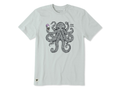 Life is Good Men's Crusher Lite Tee - Stay Cool Octopus