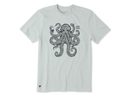 Life is Good Men's Crusher Lite Tee - Stay Cool Octopus