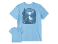 Life is Good Men's Crusher Lite Tee - Full Moon Canoe