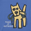 Life is Good Men's Crusher Lite Tee - Take It Outside Rocket