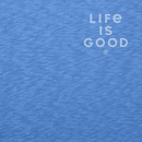 Life is Good Men's Slim Fit Slub Tee - Black Lab Retrievin'