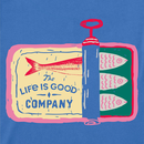 Life is Good Women's Crusher Tee - Sardine Tin