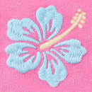 Life is Good Women's Crusher Tee - Embroidered Hibiscus