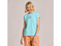 Life is Good Women's Crusher Tee - Embroidered Sea Turtle