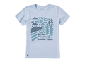 Life is Good Women's Crusher Tee - Mountain Stream Scene