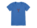 Life is Good Women's Crusher Vee - Keeper Lobster