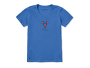 Life is Good Women's Crusher Vee - Keeper Lobster