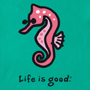 Life is Good Women's Crusher Vee - Sea Horse