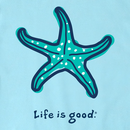 Life is Good Women's Crusher Vee - Starfish LIG