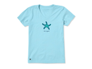 Life is Good Women's Crusher Vee - Starfish LIG