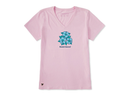 Life is Good Women's Crusher Vee - Beach Bound Hibiscus Trio