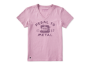 Life is Good Women's Crusher Vee - Pedal to the Metal Sewing Machine